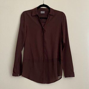 Vero Moda Blouse Extra Small XS Burgandy Red